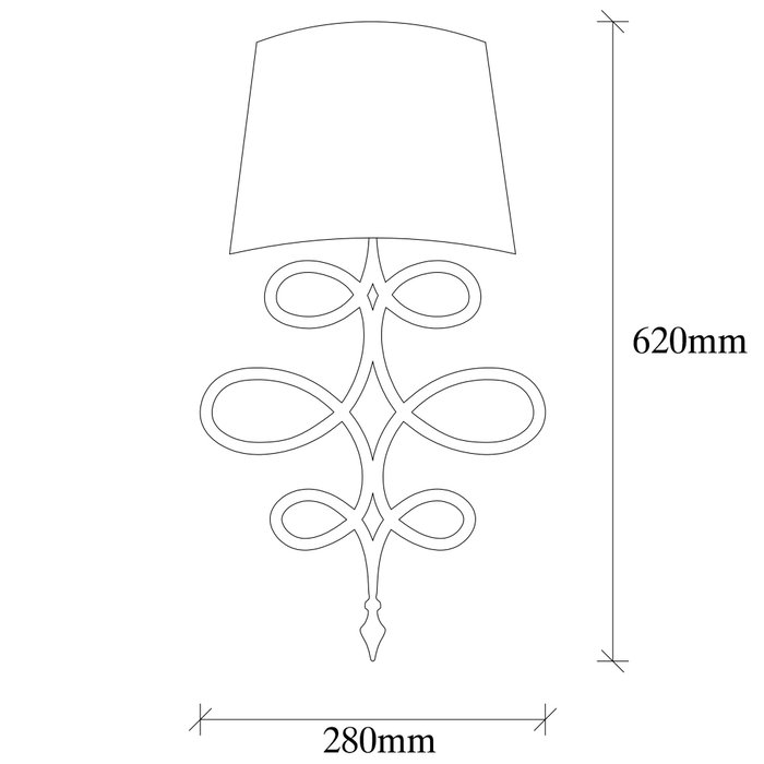 Opviq Asaf - 6990 Lámpara de pared Blanco y negro